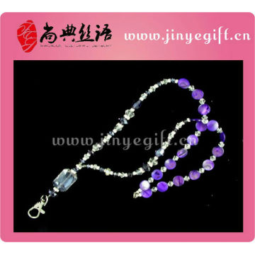 Mode handgefertigte Crystal Bling Neck Lanyard für ID-Karte